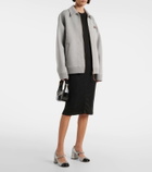 Miu Miu Knitted silk midi dress