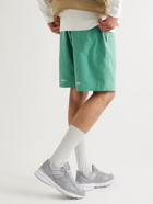 Abc. 123. - Wide-Leg Belted Logo-Appliquéd Cotton-Ripstop Shorts - Green
