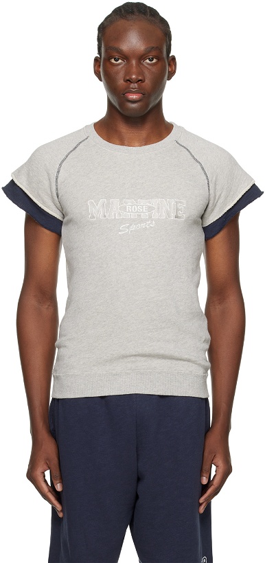 Photo: Martine Rose Gray Embroidered T-Shirt