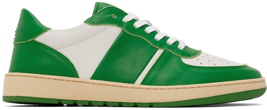 COLLEGIUM Green & White Pillar Destroyer Low Sneakers