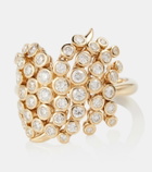 Ondyn Baby Fringe 14kt gold ring with diamonds