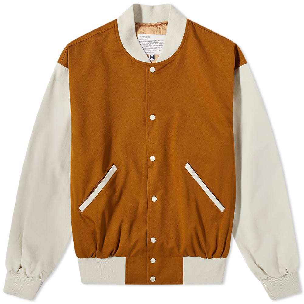 Uniform Bridge Wool Varsity Blouson Jacket