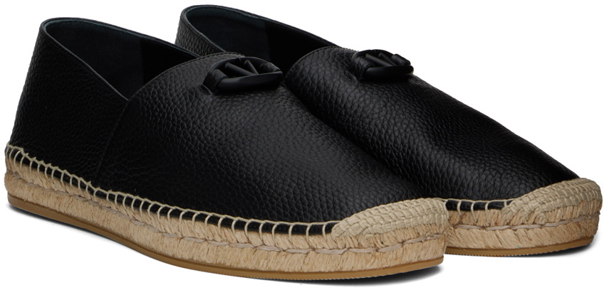 Valentino Garavani Black VLogo Espadrilles