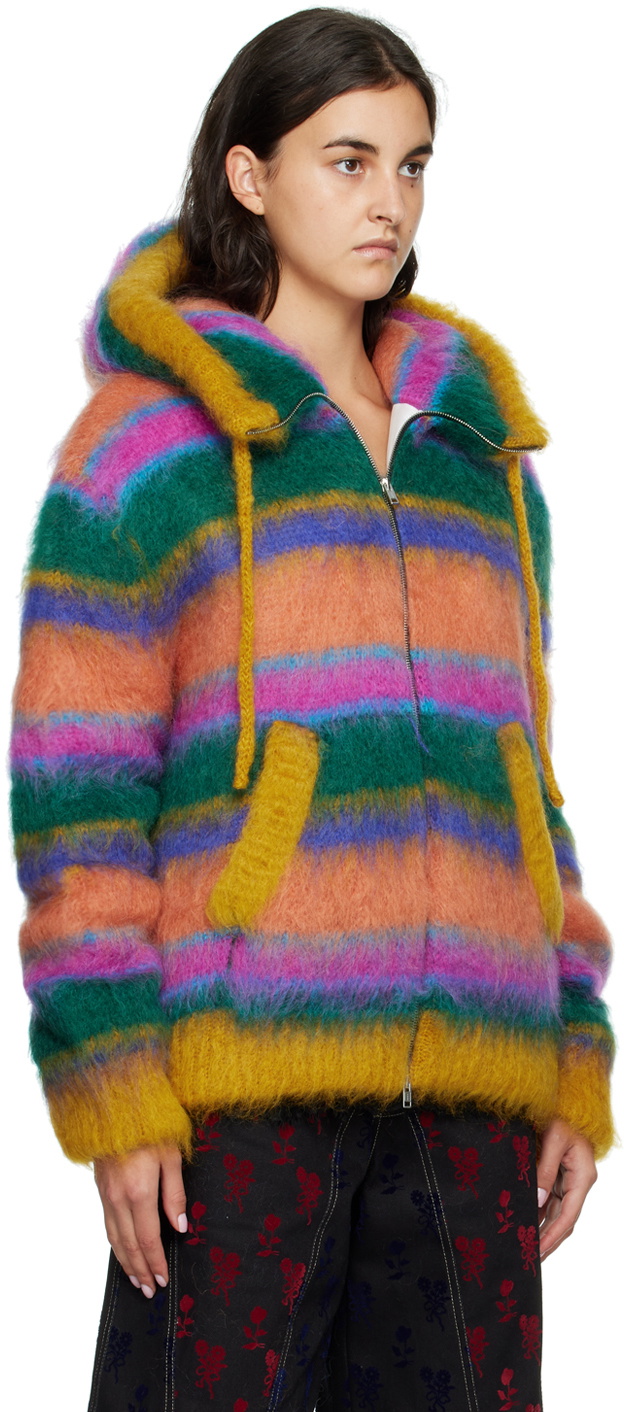Marni Multicolor Stripe Zip-Up Hoodie Marni