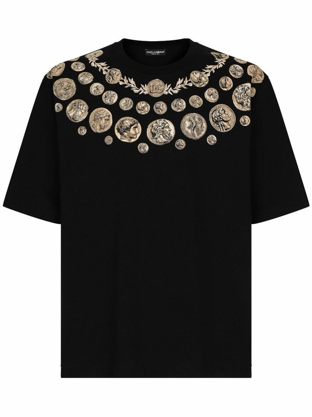 Photo: DOLCE & GABBANA - Printed Cotton T-shirt