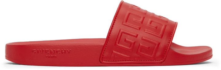 Photo: Givenchy Red 4G Logo Slides