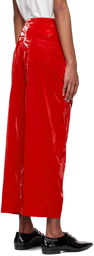 Maximilian Davis Red Spain Trousers