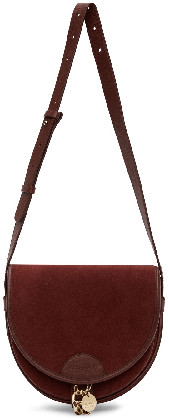See by Chloé Burgundy Mara Saddle Bag