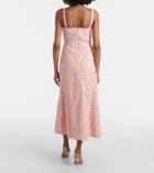 Giambattista Valli Bow-detail macramé midi dress