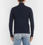 Norse Projects - Fjord Slim-Fit Merino Wool and Cotton-Blend Zip-Up Cardigan - Men - Navy