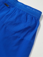 Nike Running - Stride Straight-Leg Mesh-Panelled Dri-FIT Ripstop Shorts - Blue