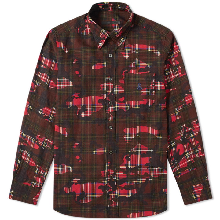 Photo: SOPHNET. Camouflage Print Shirt Red