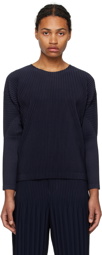 HOMME PLISSÉ ISSEY MIYAKE Navy Basics Long Sleeve T-Shirt