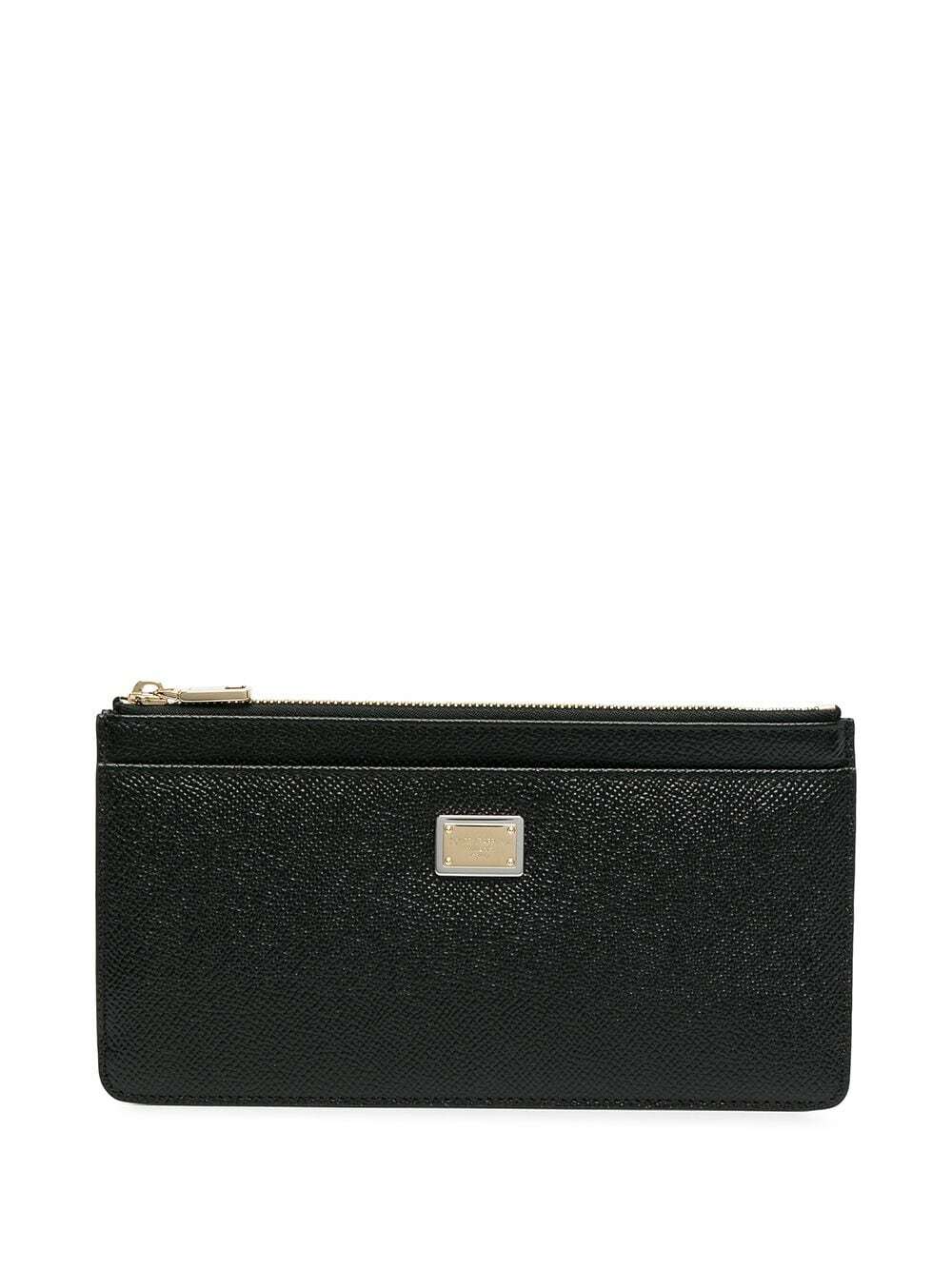 DOLCE & GABBANA - Dg Logo Leather Zipped Card Case Dolce & Gabbana