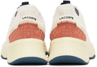 Lacoste White & Navy Court-Drive Sneakers