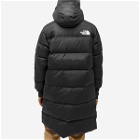 The North Face Women's Nuptse Long Puffer Parka Jacket in Black