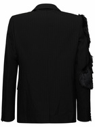 COMME DES GARÇONS HOMME PLUS Striped Wool Herringbone Blazer