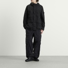 Stone Island Men's Ghost Nylon Smerigliato Parka Jacket in Black