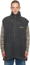 Doublet Gray Embroidered Vest