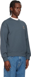 Maison Kitsuné Blue Dressed Fox Comfort Sweatshirt