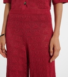 Loulou de Saison Egeo knitted wide-leg pants