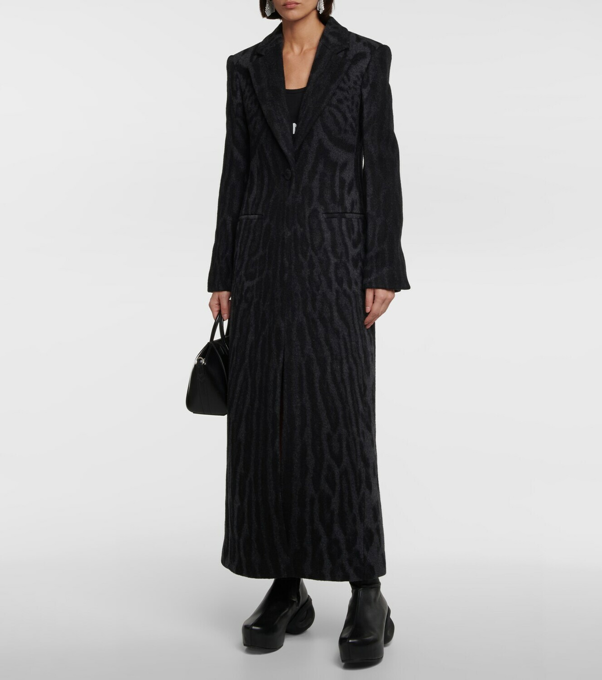 Givenchy - Leopard-print jacquard wool coat Givenchy