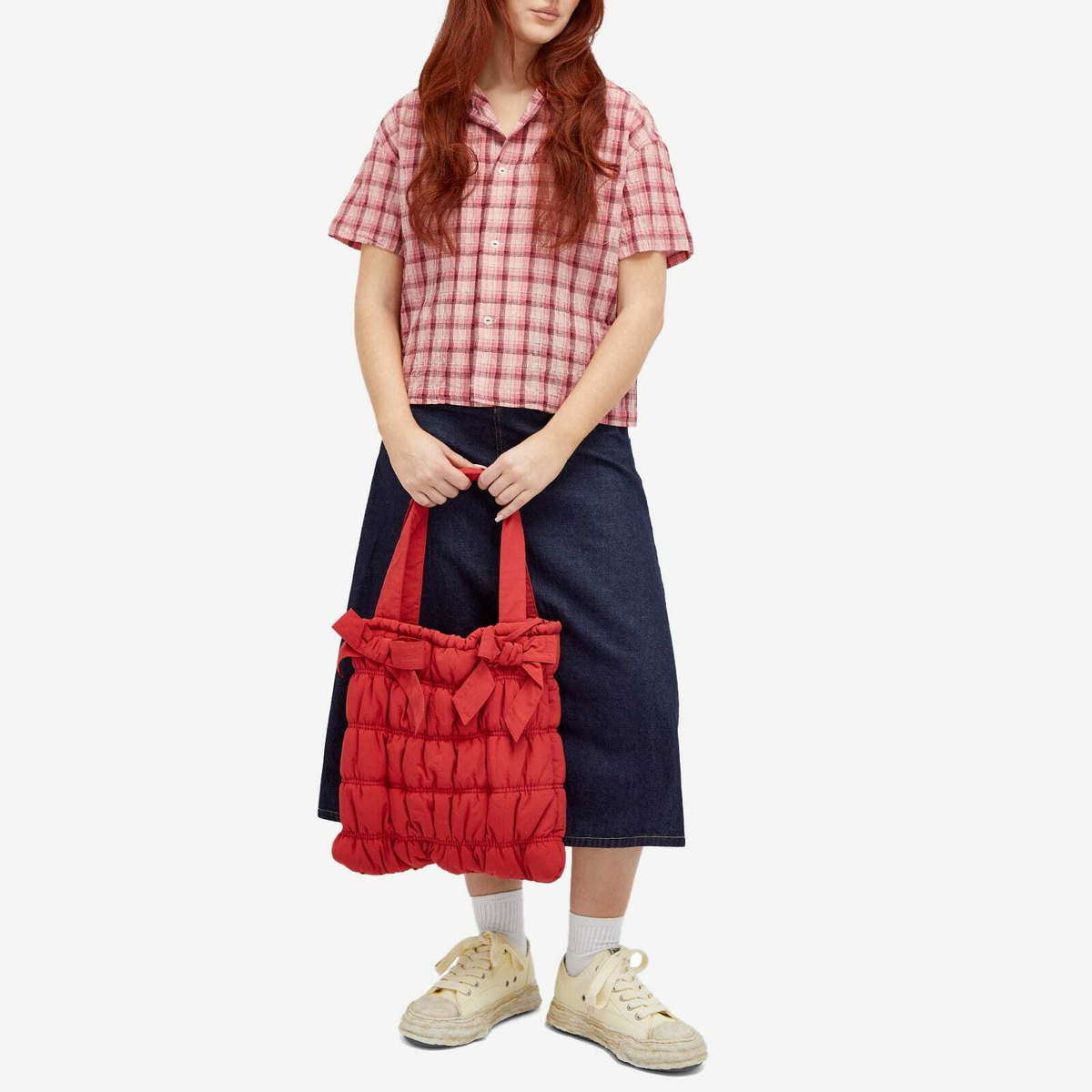 Beams Boy Women's Check Shirt in Pink 