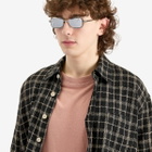 Loewe Eyewear Anagram Metal Sunglasses in Silver 