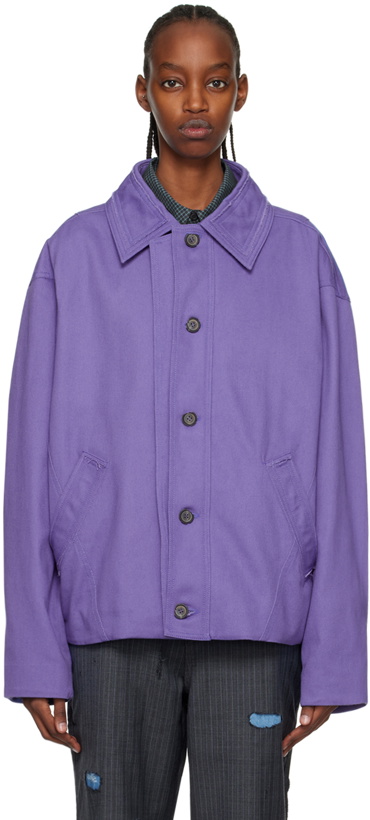 Photo: ADER error Purple Double Placket Jacket