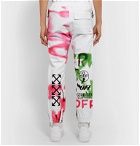 Off-White - Slim-Fit Tapered Printed GORE-TEX Trousers - White