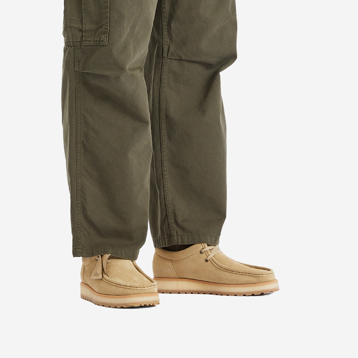 Clarks Originals Men's Wallabee Scout Lo in Dark Sand Suede Clarks
