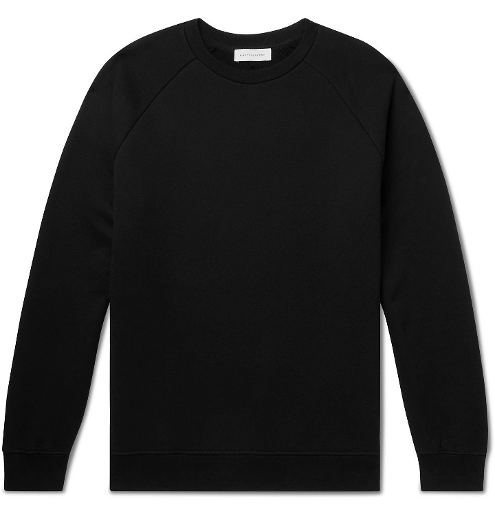 Photo: Ninety Percent - Loopback Organic Cotton-Jersey Sweatshirt - Black
