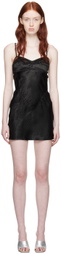 Anna October Black Waterlily Minidress