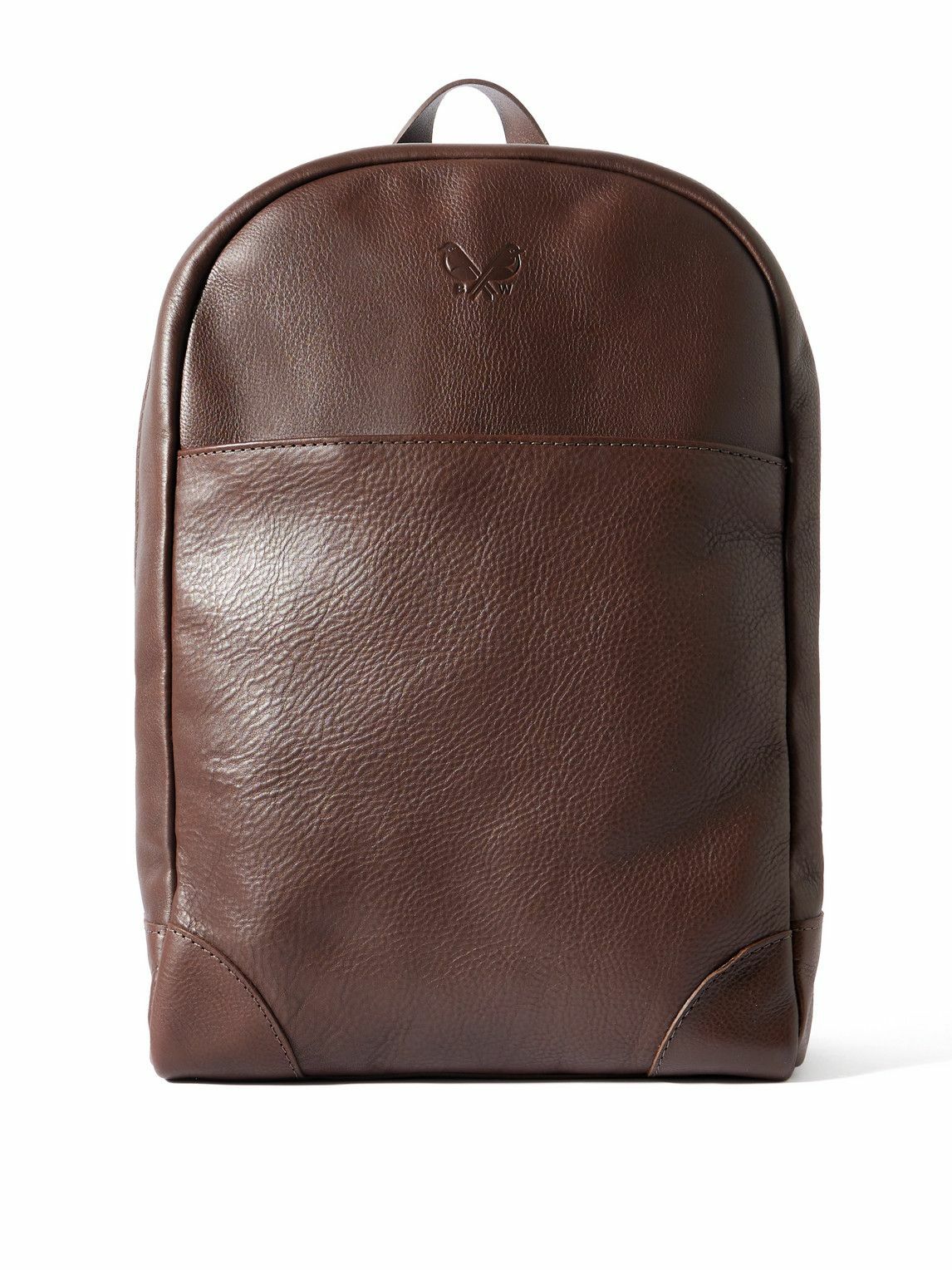 Bennett Winch - Logo-Debossed Full-Grain Leather Backpack