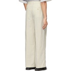 Eckhaus Latta Off-White Pen Stripe Trousers