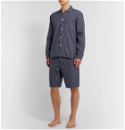 Oliver Spencer Loungewear - Cannington Gingham Cotton Pyjama Shirt - Blue