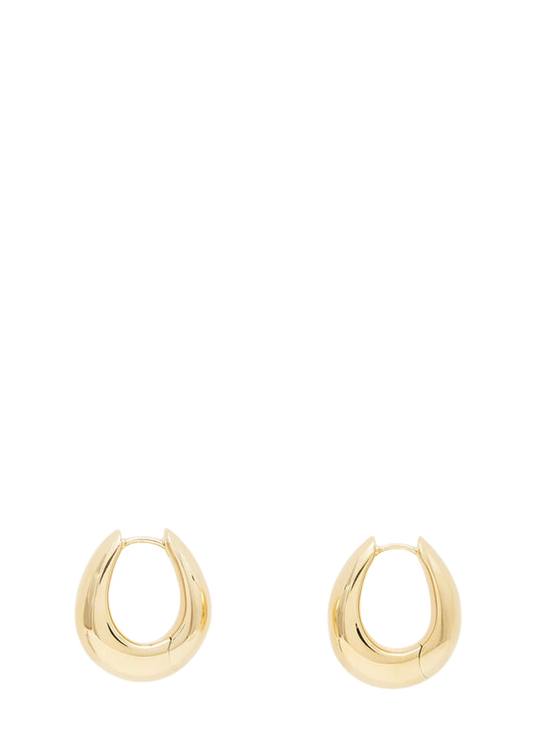 Tom Wood Gold Medium Ice Hoop Earrings Tom Wood