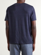 Onia - Linen-Blend T-Shirt - Blue