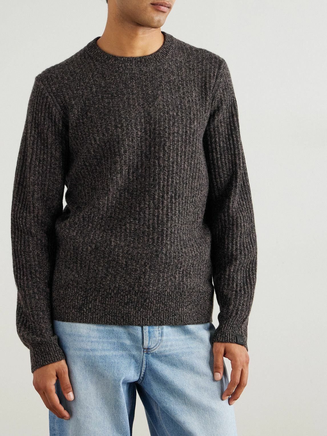 Rag & Bone - Jensen Ribbed-Knit Cashmere Sweater - Brown