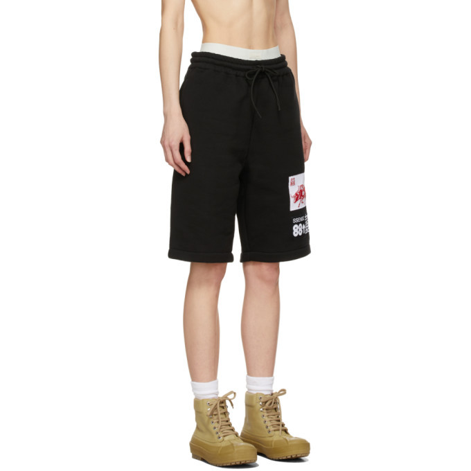 SSENSE WORKS SSENSE Exclusive 88rising Black Patch Shorts