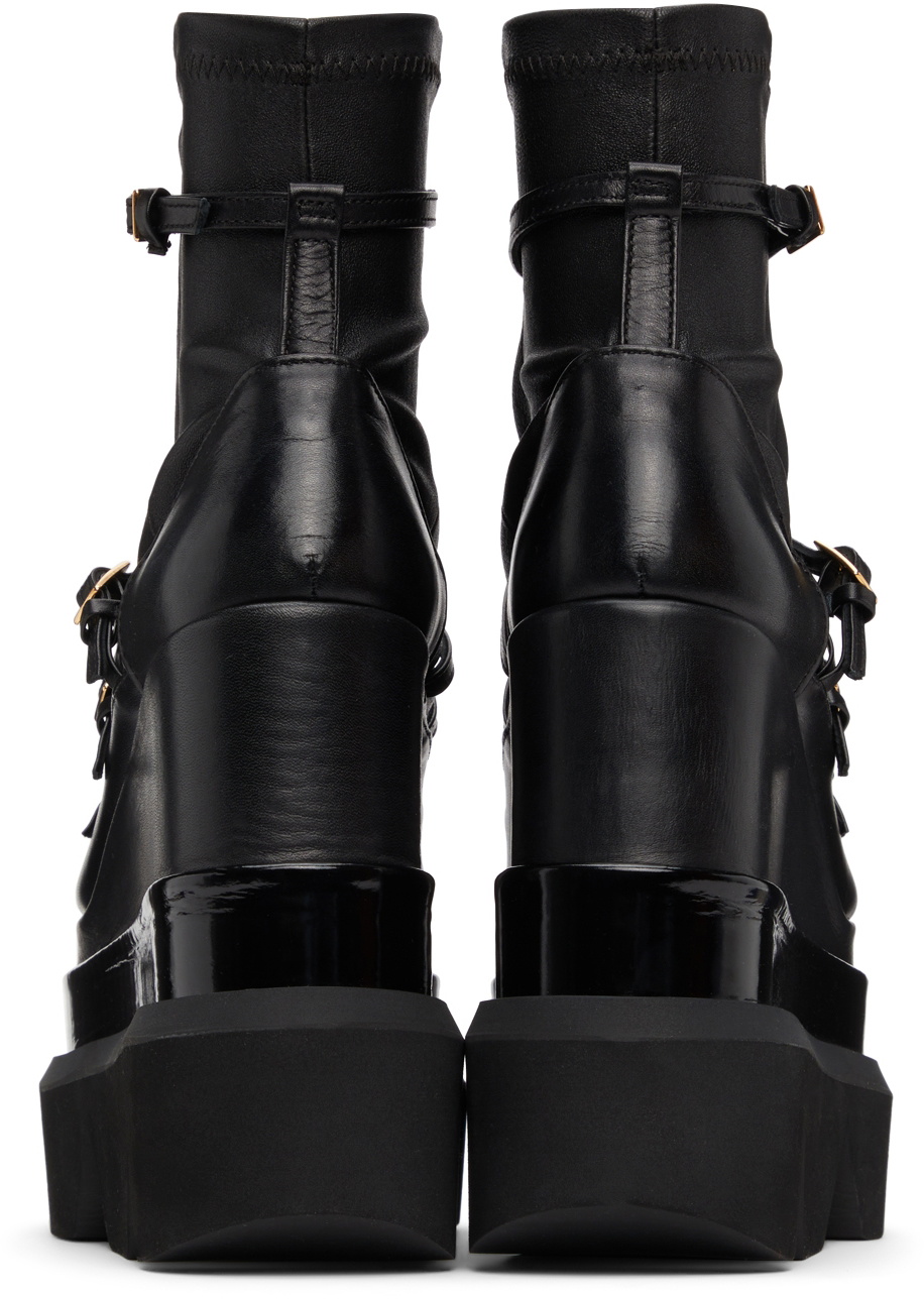 Leather Chelsea boots in black - Sacai | Mytheresa