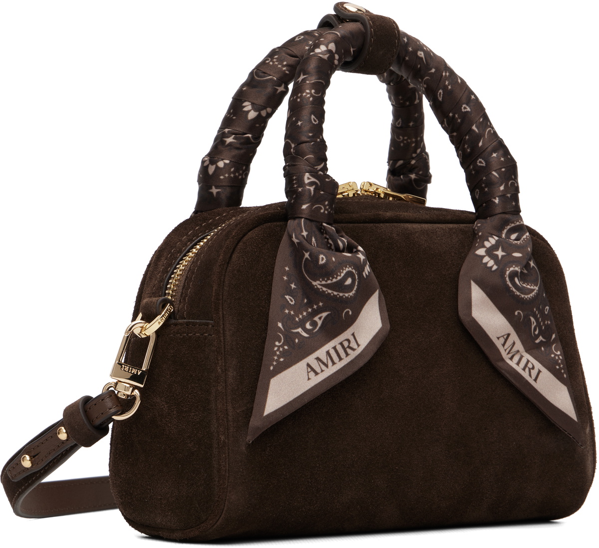 AMIRI Brown Micro MA Bowling Bag