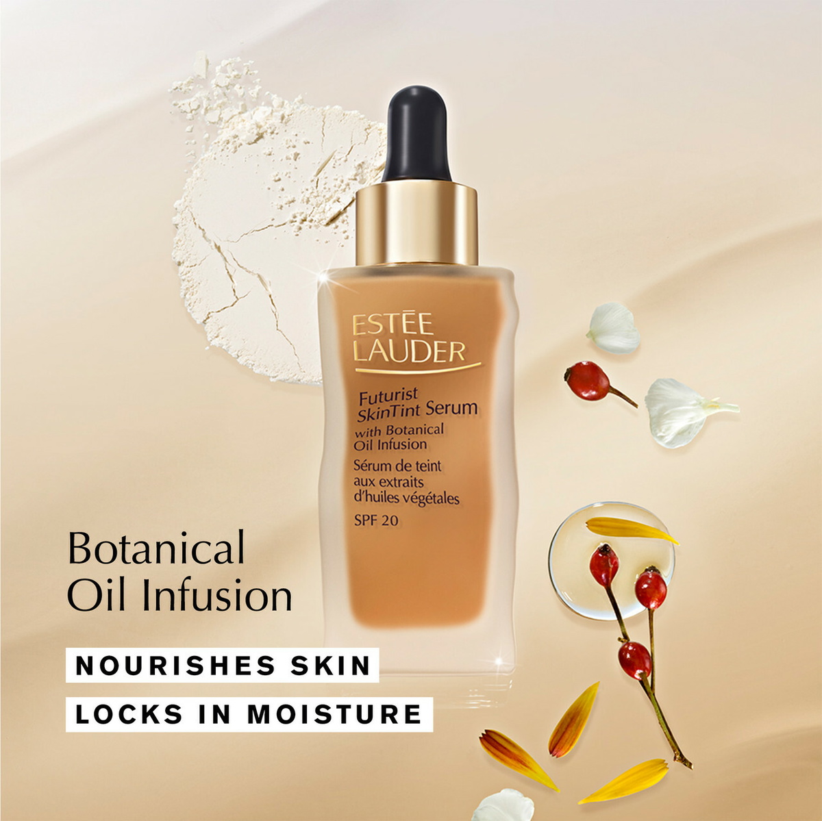 Estée Lauder Futurist SkinTint Serum Foundation SPF20 - 5W2 Rich Caramel, spf Foundation , Silk