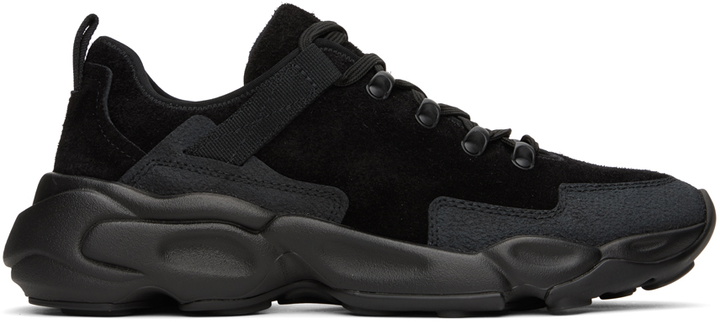 Photo: Jil Sander Black Hairy Suede Sneakers