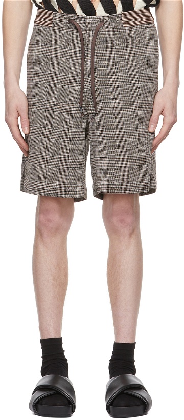 Photo: Cornerstone Brown Wool Shorts