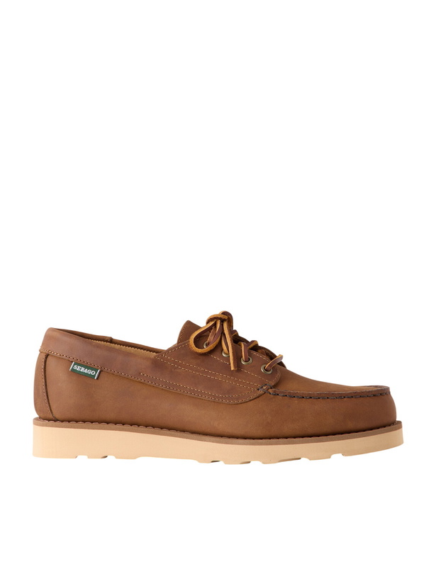 Photo: Sebago - Askook Waxed-Leather Boat Shoes - Brown