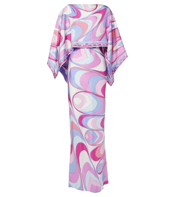 Photo: Pucci Printed silk twill maxi dress