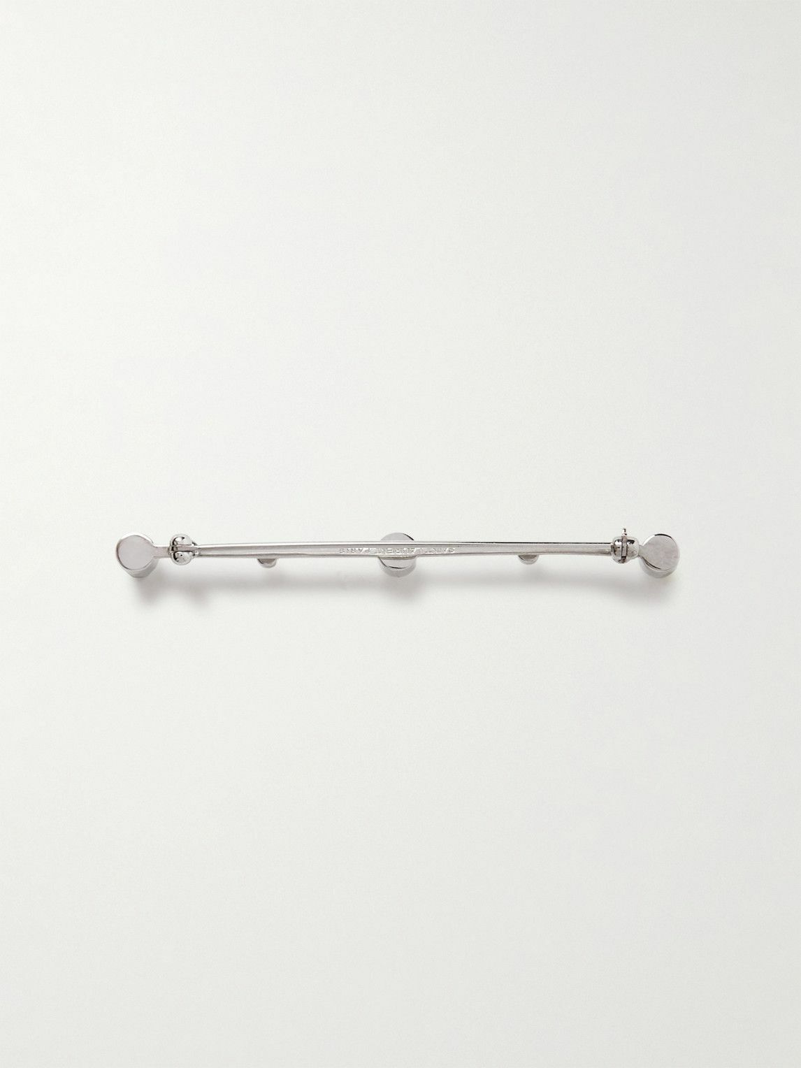 SAINT LAURENT - Silver-Tone Rhinestone Brooch
