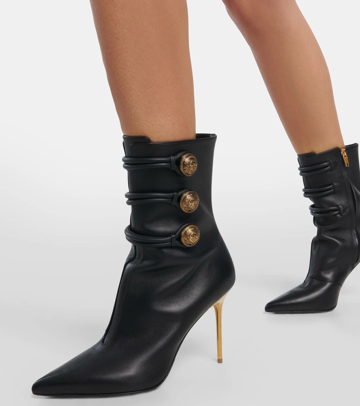 Balmain Alma leather ankle boots Balmain