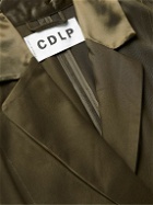 CDLP - Home Satin-Trimmed Lyocell-Twill Robe - Green